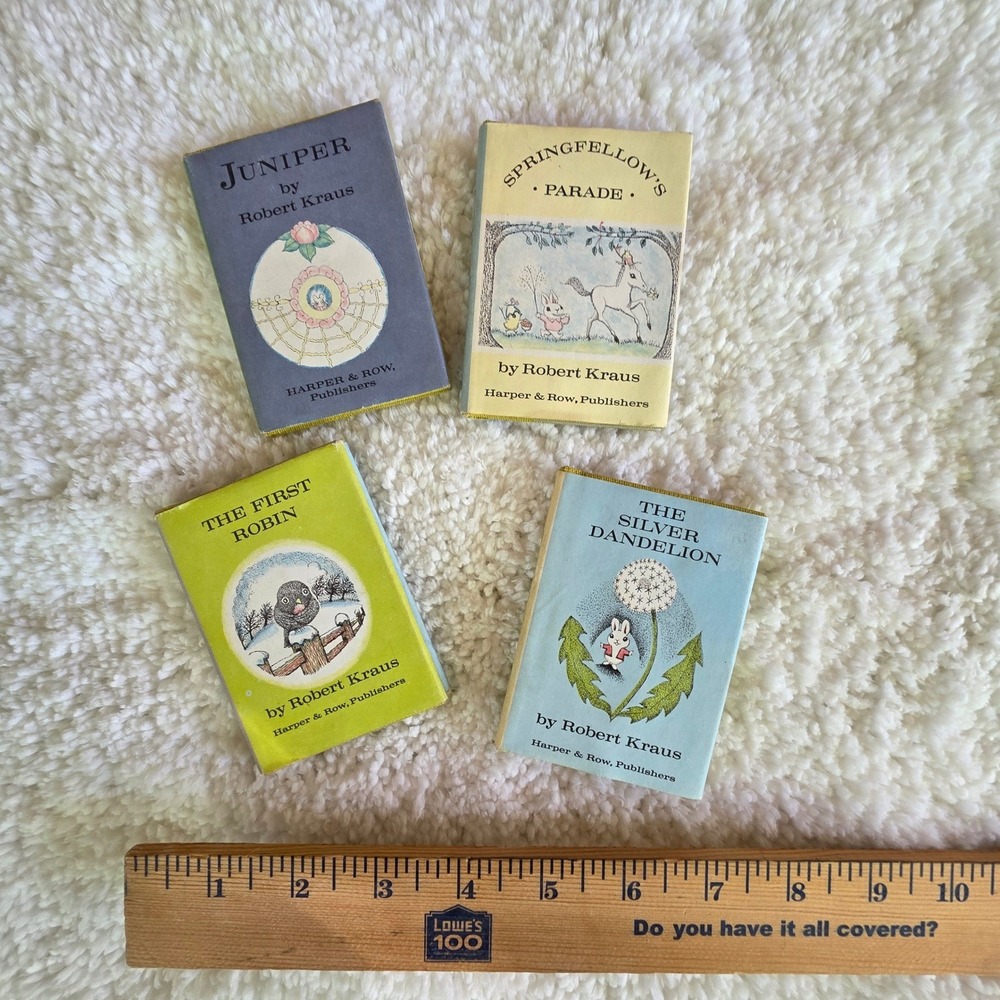 The Bunny's Nutshell Library Robert Kraus Harper & Row 4 Book Vintage Set